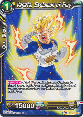 Vegeta, Explosion of Fury [BT8-071] | Rock City Comics