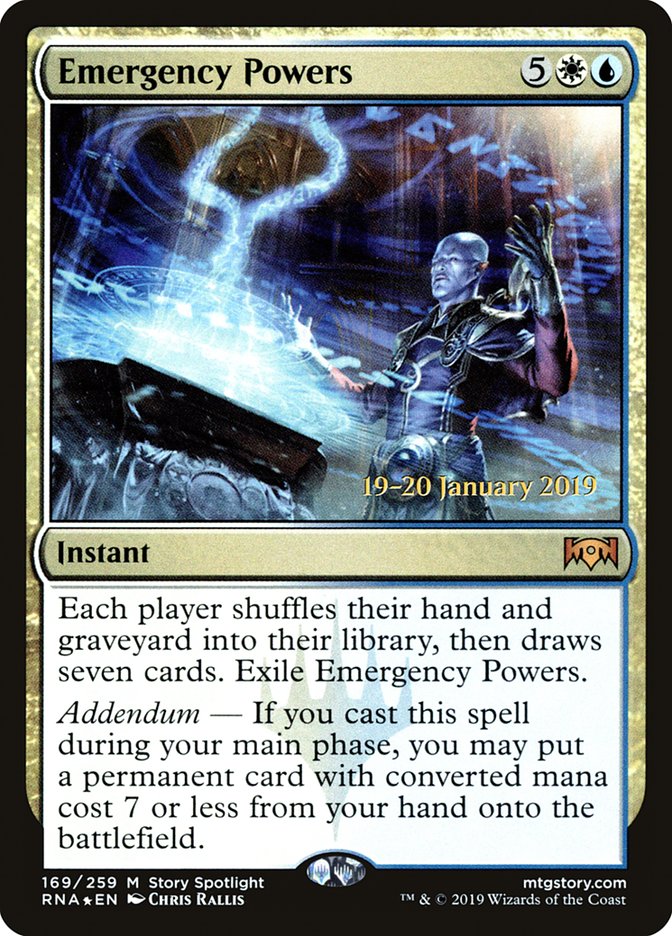 Emergency Powers [Ravnica Allegiance Prerelease Promos] | Rock City Comics