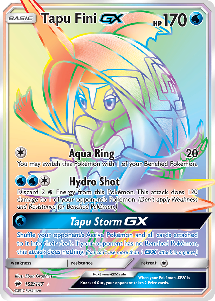 Tapu Fini GX (152/147) [Sun & Moon: Burning Shadows] | Rock City Comics