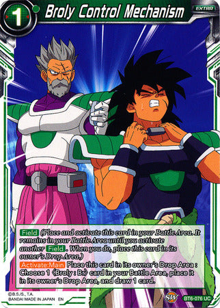 Broly Control Mechanism [BT6-076] | Rock City Comics