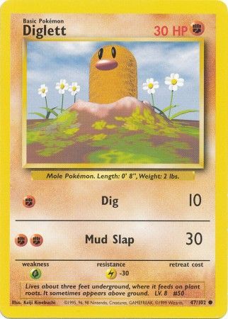 Diglett (47/102) [Base Set Unlimited] | Rock City Comics