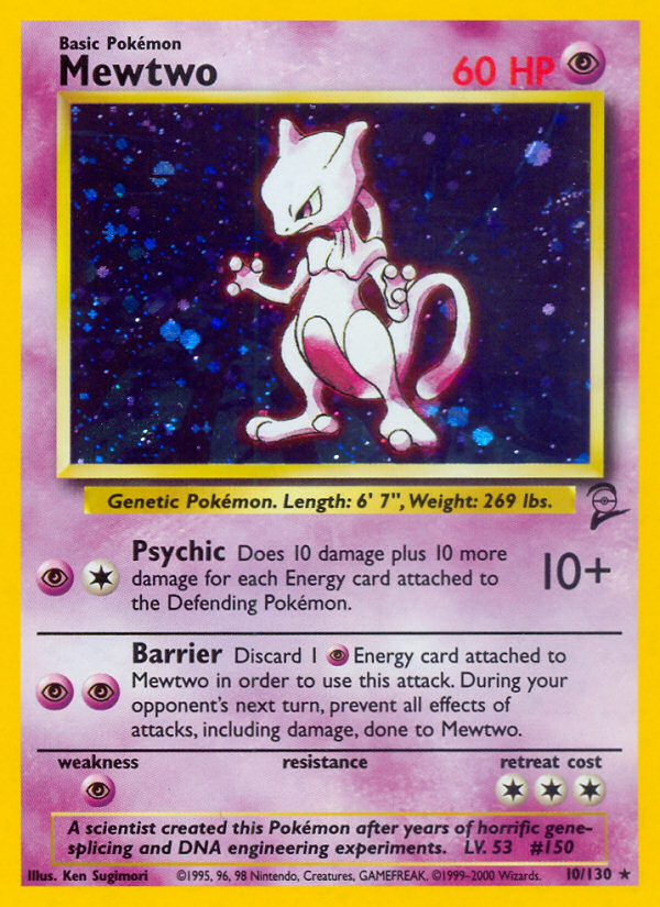 Mewtwo (10/130) [Base Set 2] | Rock City Comics