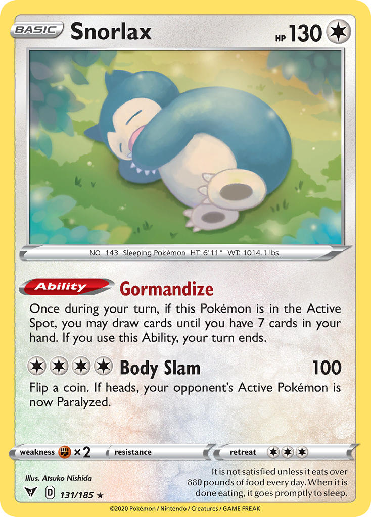 Snorlax (131/185) [Sword & Shield: Vivid Voltage] | Rock City Comics