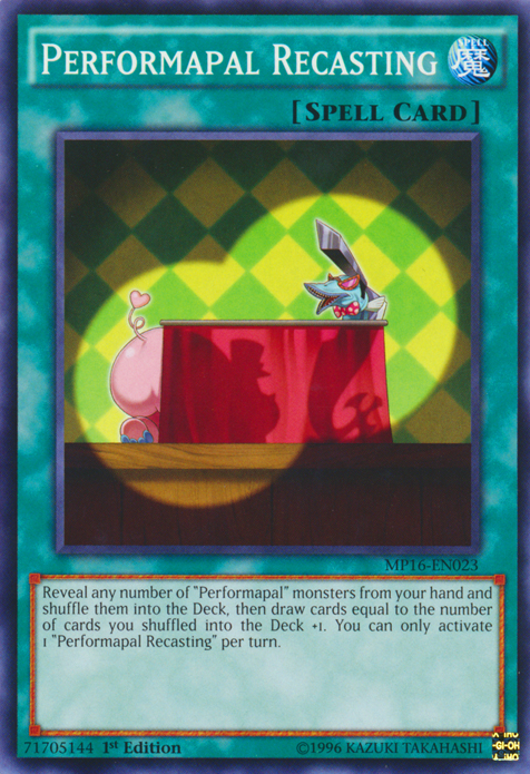 Performapal Recasting [MP16-EN023] Common | Rock City Comics