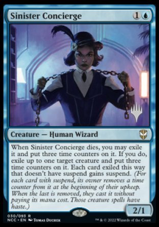 Sinister Concierge (Promo Pack) [Streets of New Capenna Commander Promos] | Rock City Comics