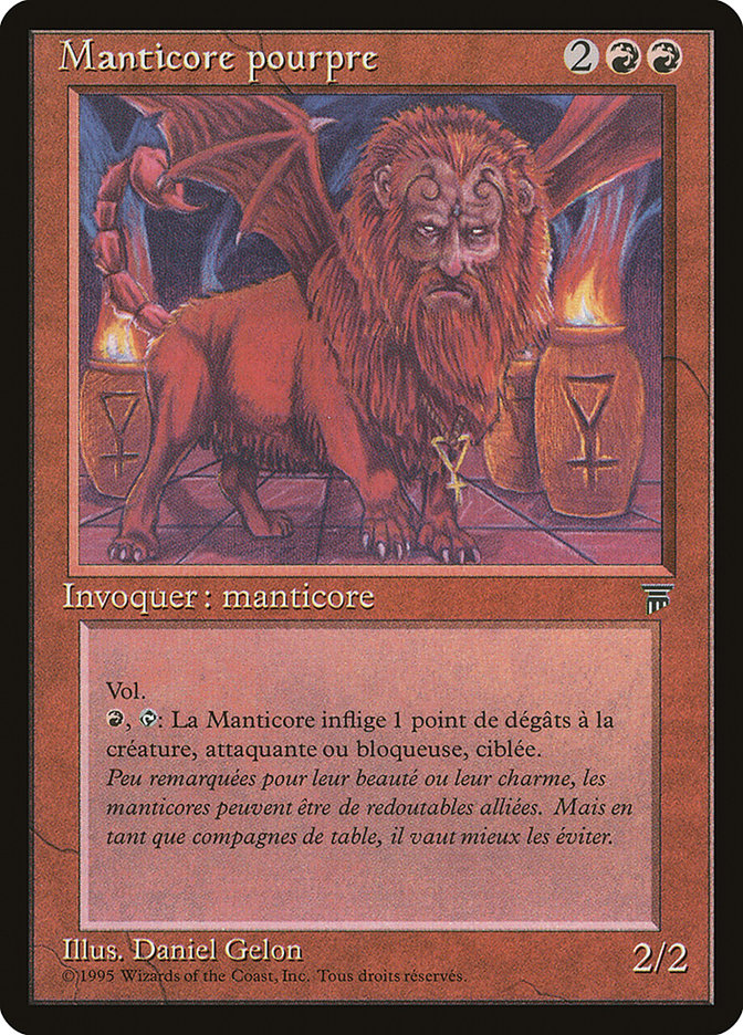 Crimson Manticore (French) - "Manticore pourpre" [Renaissance] | Rock City Comics