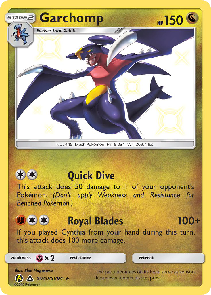 Garchomp (SV40/SV94) [Sun & Moon: Hidden Fates - Shiny Vault] | Rock City Comics