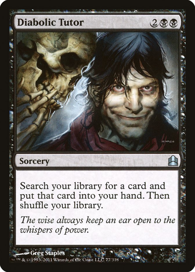 Diabolic Tutor [Commander 2011] | Rock City Comics