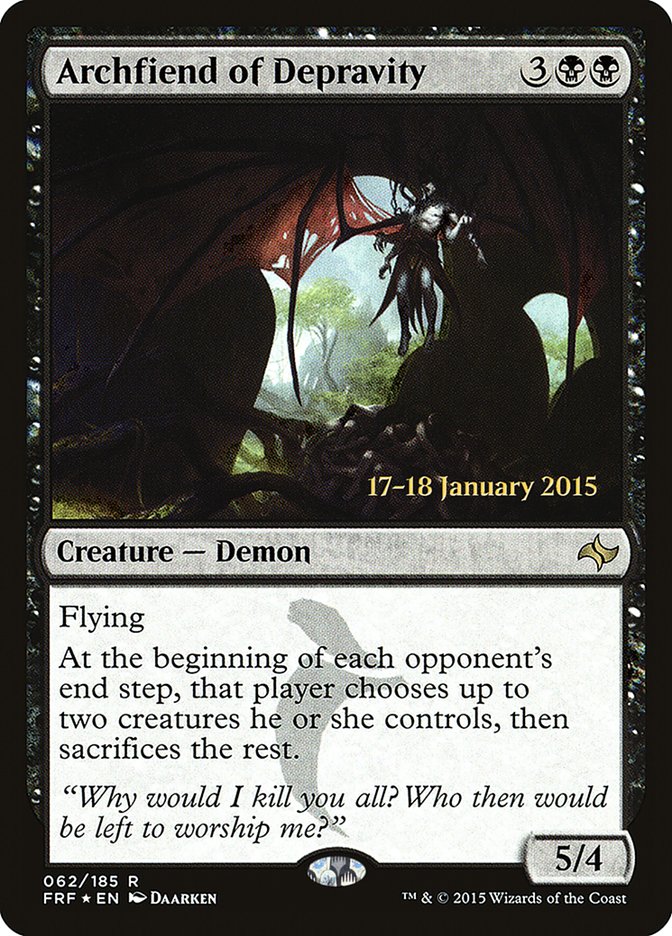 Archfiend of Depravity  [Fate Reforged Prerelease Promos] | Rock City Comics