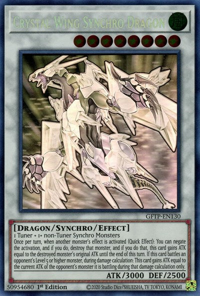 Crystal Wing Synchro Dragon [GFTP-EN130] Ghost Rare | Rock City Comics