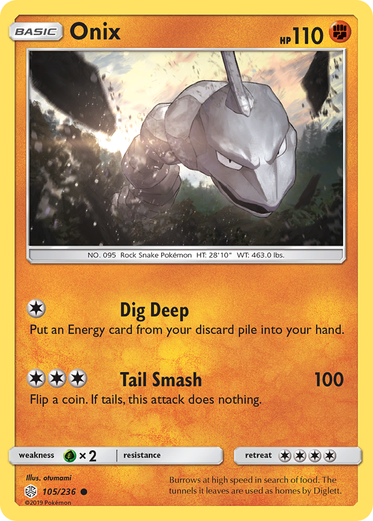 Onix (105/236) [Sun & Moon: Cosmic Eclipse] | Rock City Comics