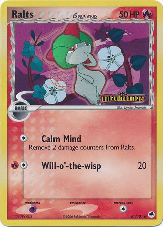 Ralts (61/101) (Delta Species) (Stamped) [EX: Dragon Frontiers] | Rock City Comics