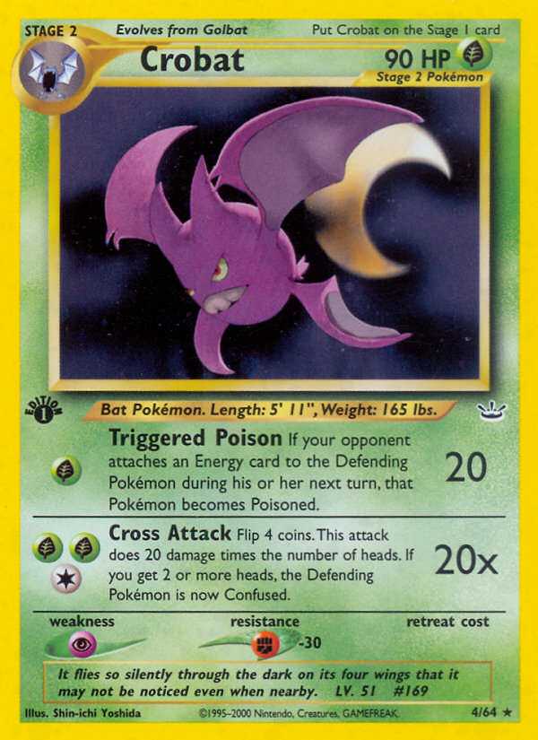 Crobat (4/64) [Neo Revelation 1st Edition] | Rock City Comics