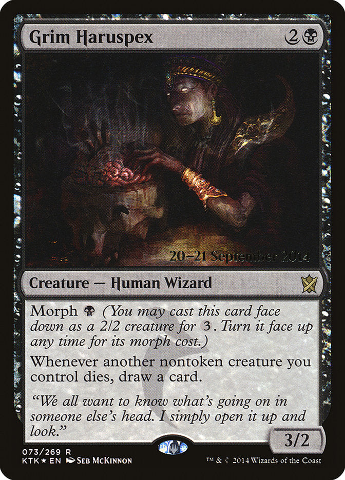 Grim Haruspex  [Khans of Tarkir Prerelease Promos] | Rock City Comics