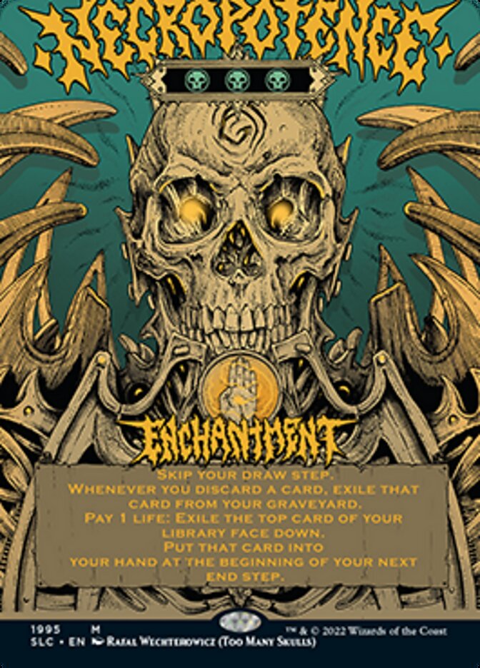 Necropotence (Borderless Alternate Art) [Secret Lair 30th Anniversary Countdown Kit] | Rock City Comics