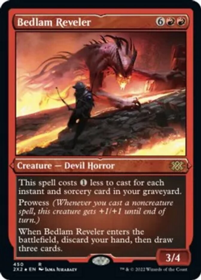 Bedlam Reveler (Foil Etched) [Double Masters 2022] | Rock City Comics