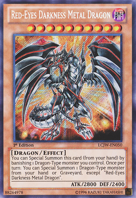 Red-Eyes Darkness Metal Dragon [LCJW-EN050] Secret Rare | Rock City Comics