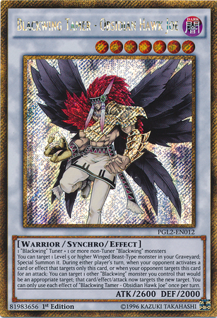 Blackwing Tamer - Obsidian Hawk Joe [PGL2-EN012] Gold Secret Rare | Rock City Comics