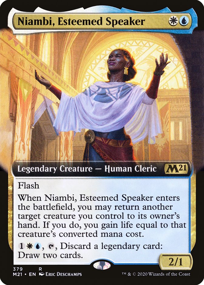 Niambi, Esteemed Speaker (Extended) [Core Set 2021] | Rock City Comics