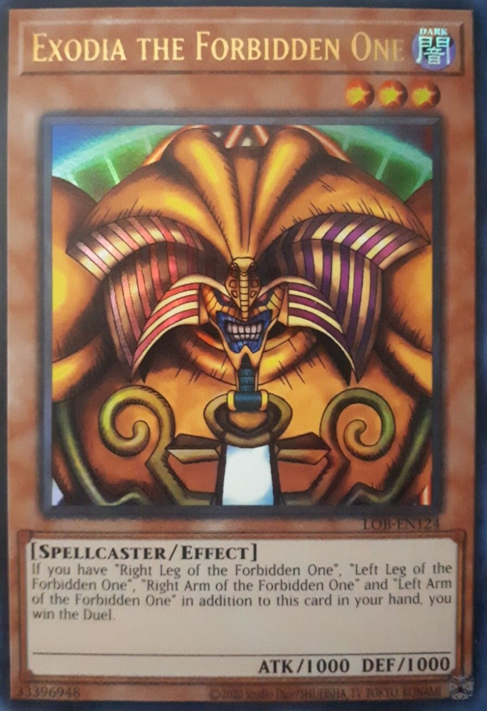 Exodia the Forbidden One (25th Anniversary) [LOB-EN124] Ultra Rare | Rock City Comics