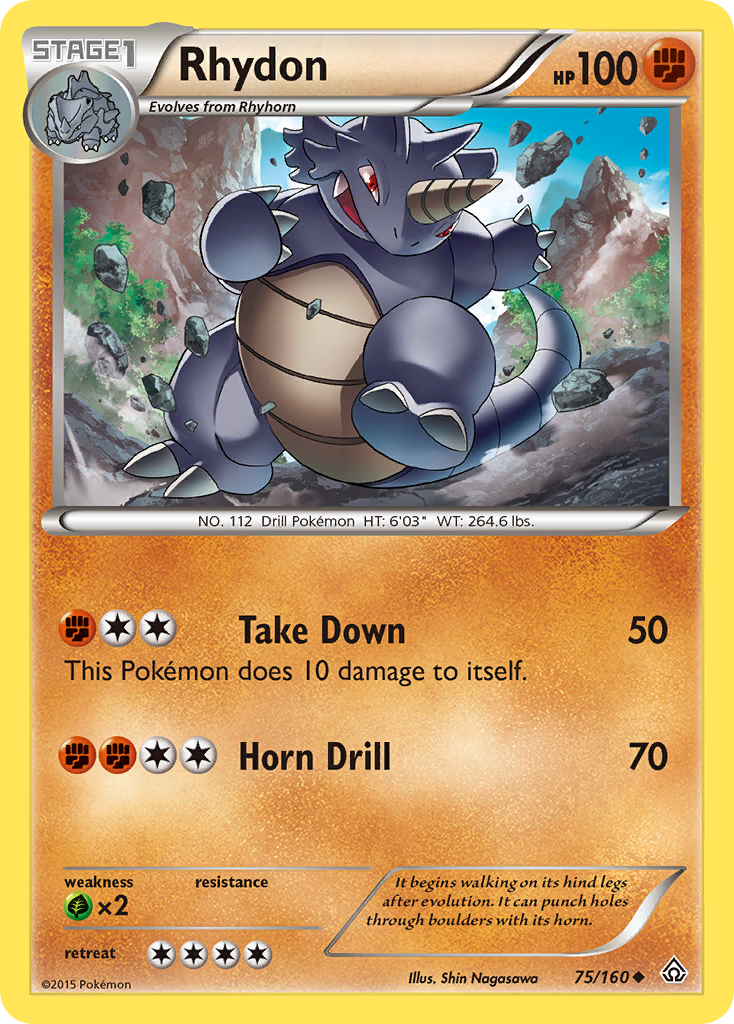 Rhydon (75/160) [XY: Primal Clash] | Rock City Comics