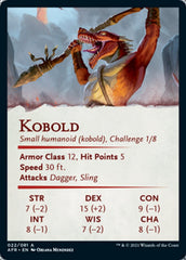 Kobold Art Card (Gold-Stamped Signature) [Dungeons & Dragons: Adventures in the Forgotten Realms Art Series] | Rock City Comics