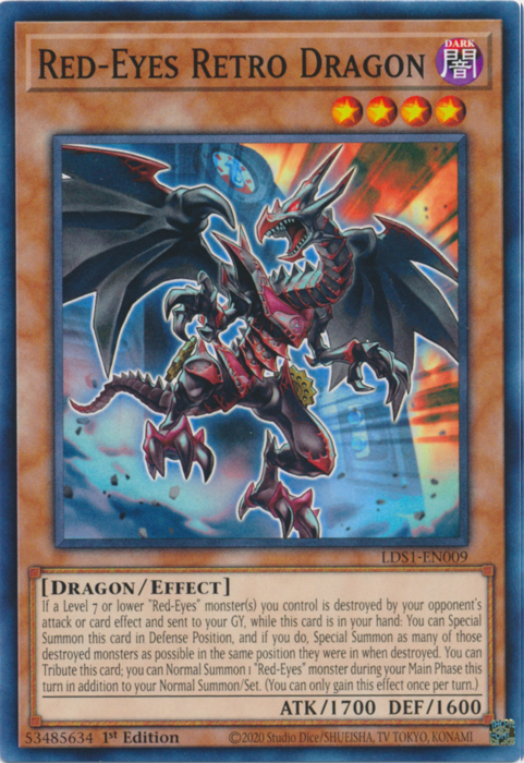 Red-Eyes Retro Dragon [LDS1-EN009] Common | Rock City Comics