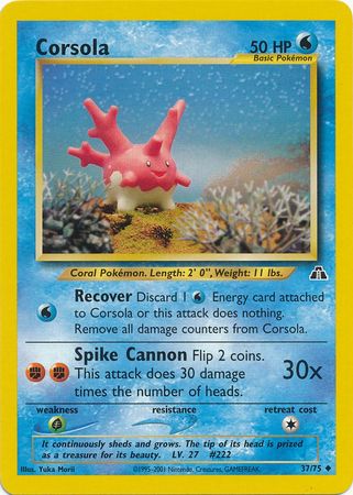 Corsola (37/75) [Neo Discovery Unlimited] | Rock City Comics