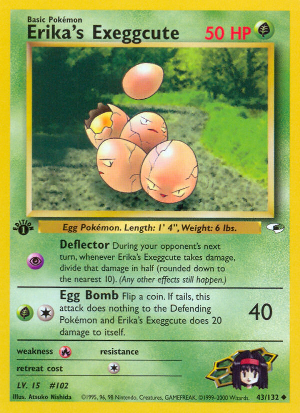 Erika's Exeggcute (43/132) [Gym Heroes 1st Edition] | Rock City Comics