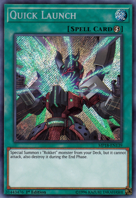 Quick Launch [MP18-EN139] Secret Rare | Rock City Comics