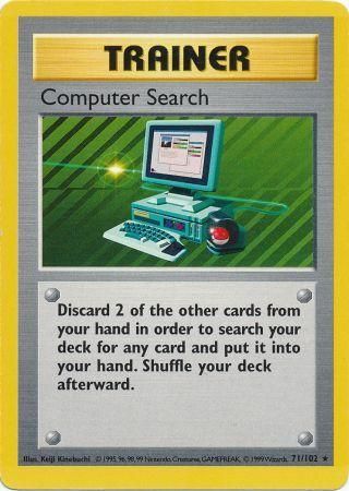 Computer Search (71/102) [Base Set Shadowless Unlimited] | Rock City Comics