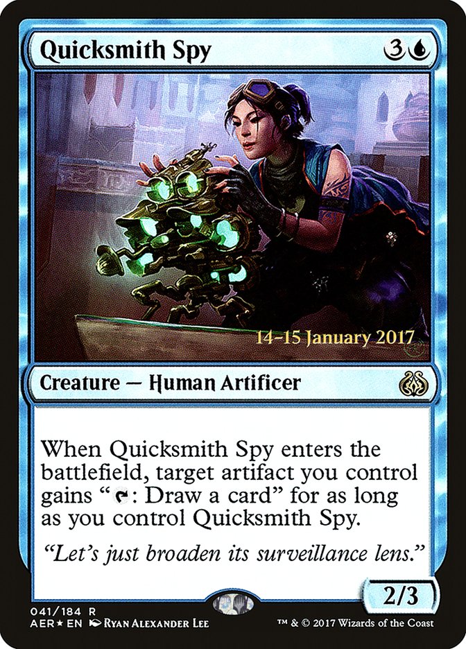 Quicksmith Spy  [Aether Revolt Prerelease Promos] | Rock City Comics