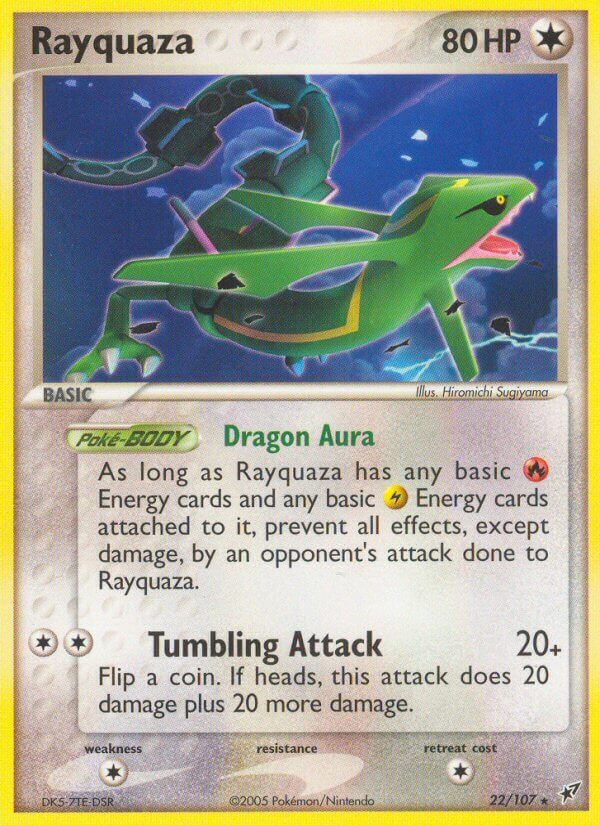 Rayquaza (22/107) (Theme Deck Exclusive) [EX: Deoxys] | Rock City Comics