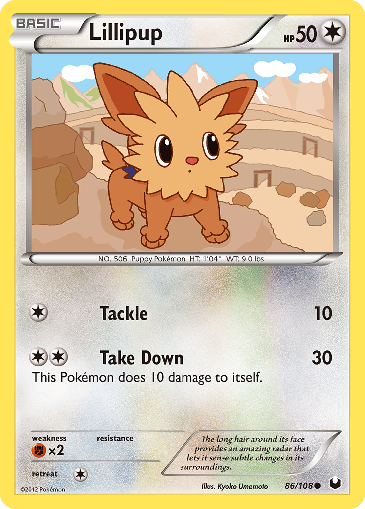 Lillipup (86/108) [Black & White: Dark Explorers] | Rock City Comics