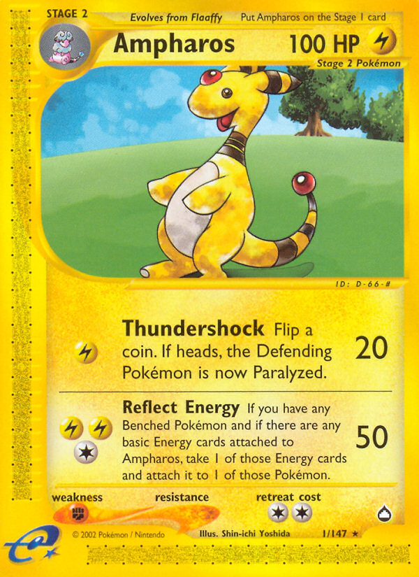 Ampharos (1/147) [Aquapolis] | Rock City Comics