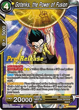 Gotenks, the Power of Fusion (BT10-112) [Rise of the Unison Warrior Prerelease Promos] | Rock City Comics