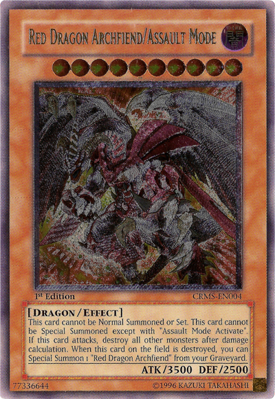 Red Dragon Archfiend/Assault Mode [CRMS-EN004] Ultimate Rare | Rock City Comics