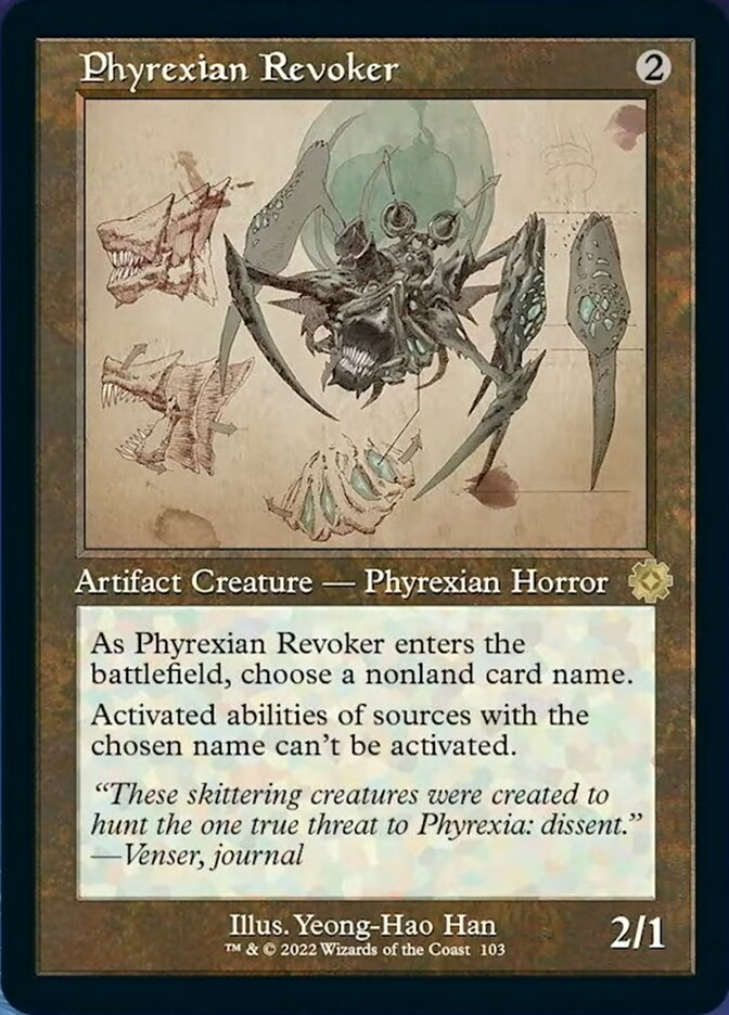 Phyrexian Revoker (Retro Schematic) [The Brothers' War Retro Artifacts] | Rock City Comics