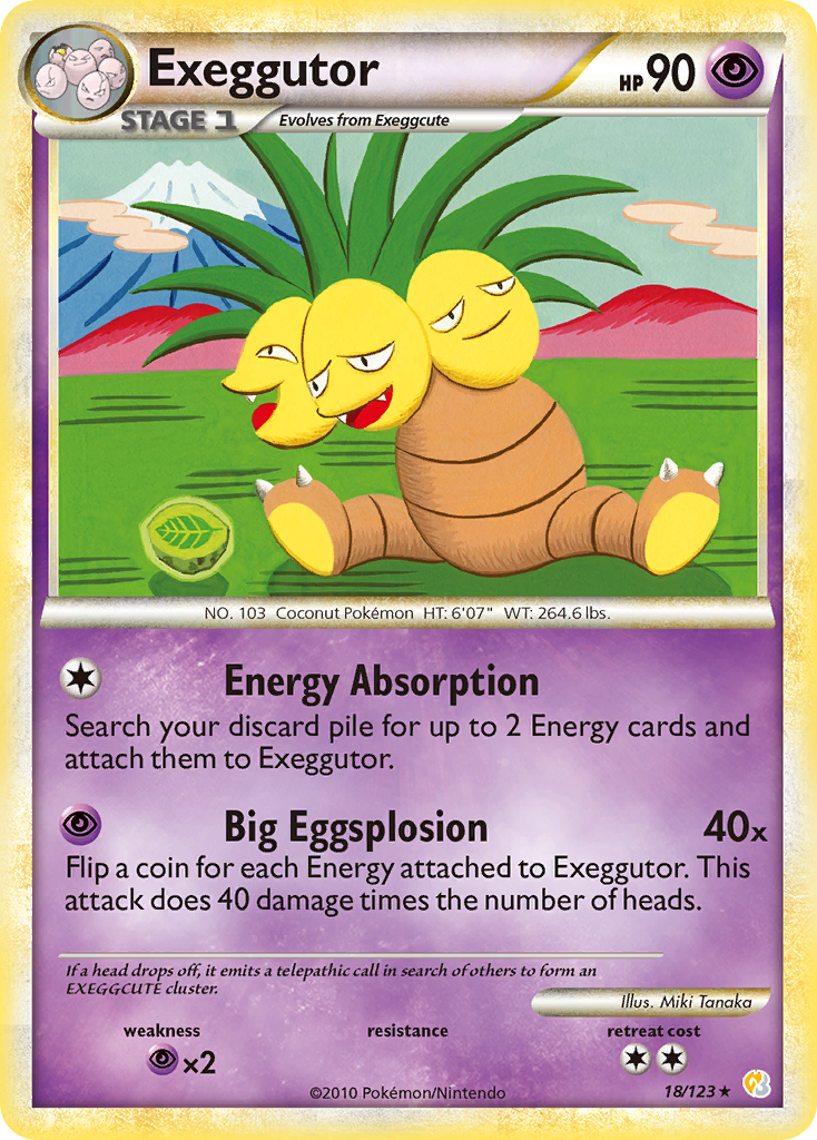 Exeggutor (18/123) [HeartGold & SoulSilver: Base Set] | Rock City Comics