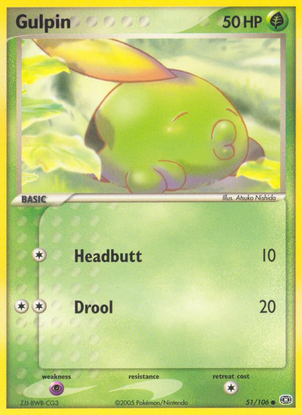 Gulpin (51/106) [EX: Emerald] | Rock City Comics