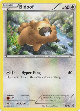 Bidoof (12/30) [XY: Trainer Kit 1 - Bisharp] | Rock City Comics