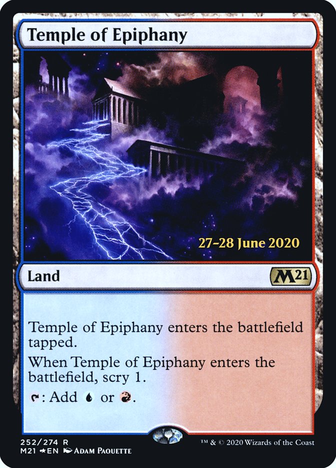 Temple of Epiphany  [Core Set 2021 Prerelease Promos] | Rock City Comics