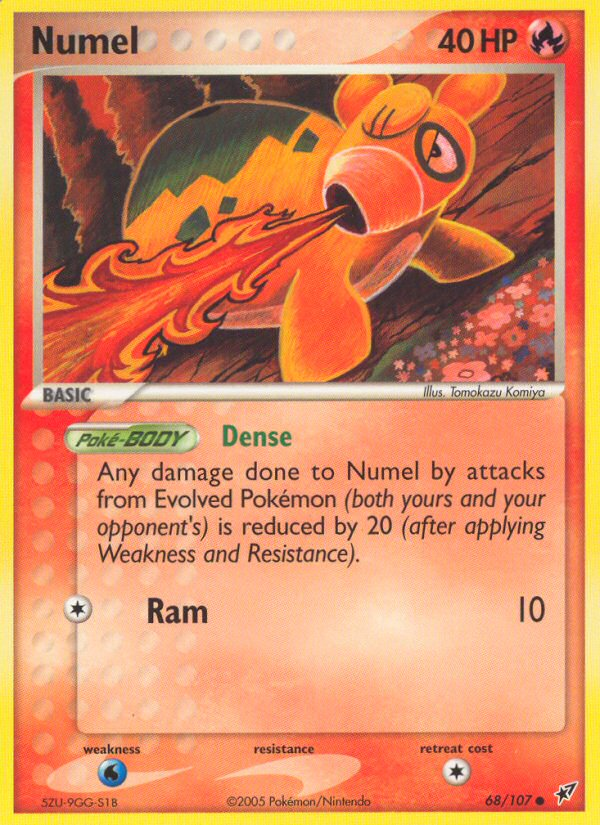 Numel (68/107) [EX: Deoxys] | Rock City Comics