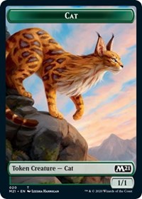 Cat (020) // Dog Double-sided Token [Core Set 2021 Tokens] | Rock City Comics