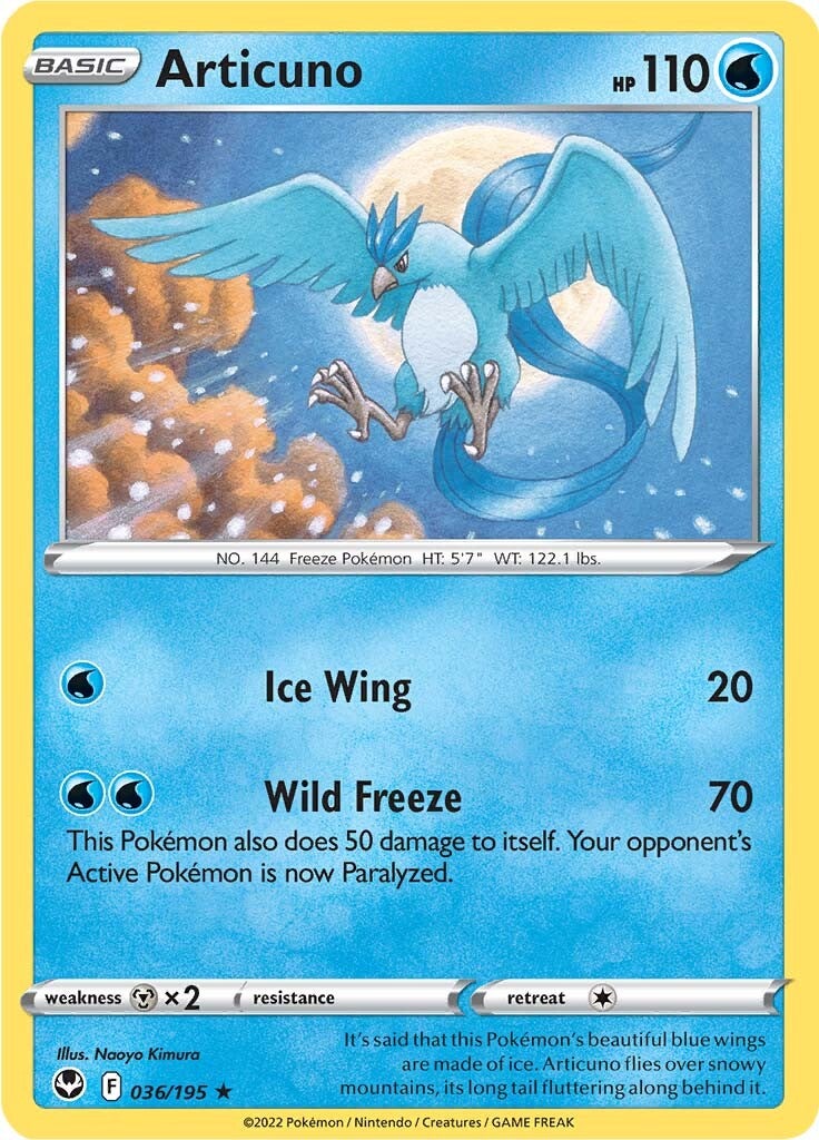 Articuno (036/195) [Sword & Shield: Silver Tempest] | Rock City Comics