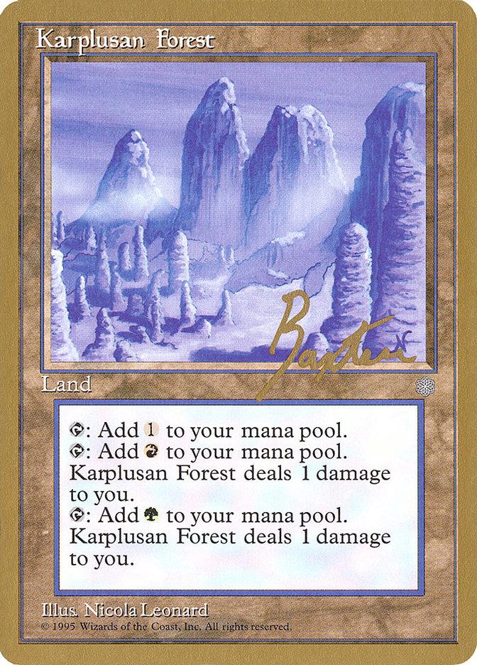 Karplusan Forest (George Baxter) [Pro Tour Collector Set] | Rock City Comics
