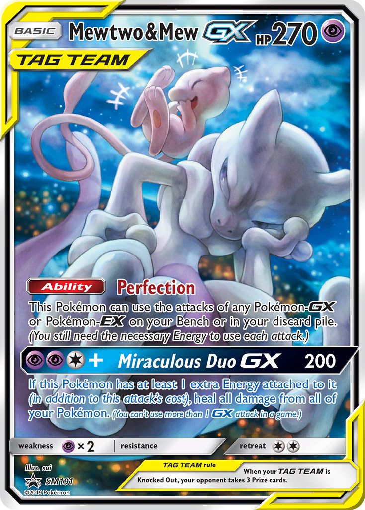 Mewtwo & Mew GX (SM191) [Sun & Moon: Black Star Promos] | Rock City Comics