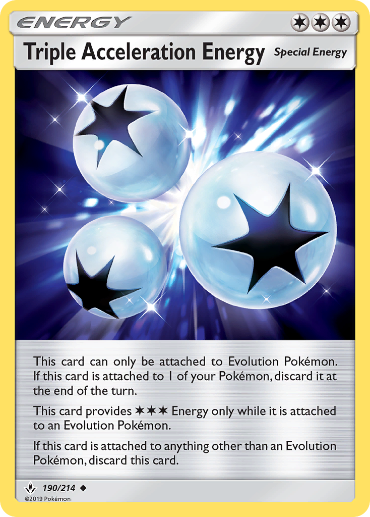 Triple Acceleration Energy (190/214) [Sun & Moon: Unbroken Bonds] | Rock City Comics