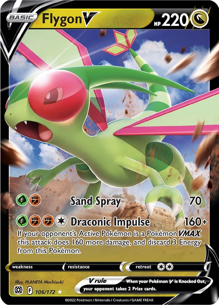 Flygon V (106/172) [Sword & Shield: Brilliant Stars] | Rock City Comics