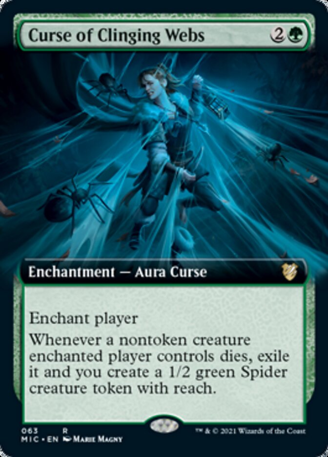 Curse of Clinging Webs (Extended) [Innistrad: Midnight Hunt Commander] | Rock City Comics